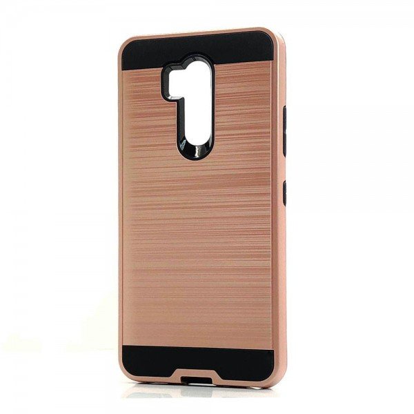 Wholesale LG G7 ThinQ Armor Hybrid Case (Rose Gold)